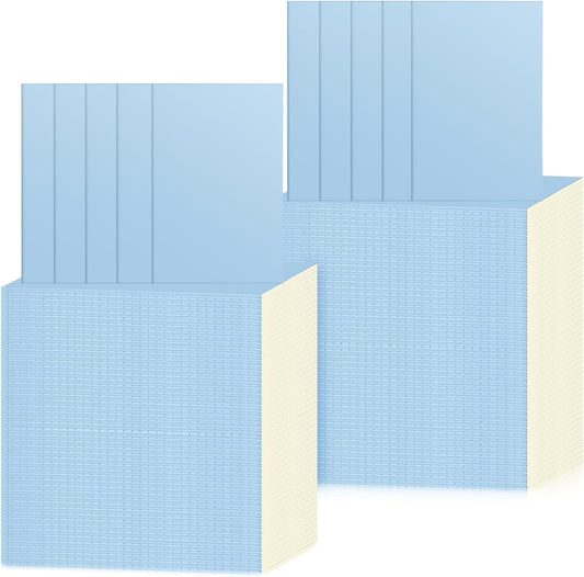 100 Pack A5 Blue Kraft Soft Cover Notebooks - Ideal Student & Office Supplies