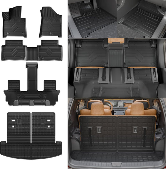 Rongtaod Floor Mats for 2024 2025 2026 Hyundai Santa Fe Models