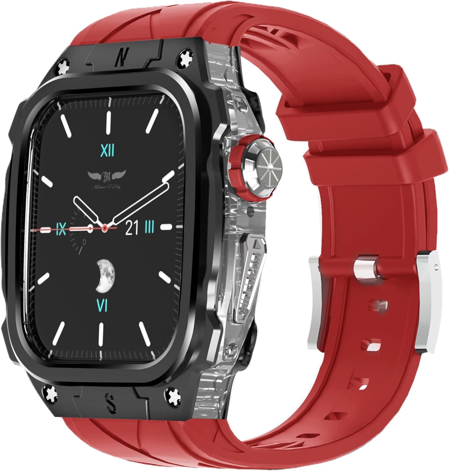 GLuYuan Heavy Duty Metal Case for Apple Watch Series 10 46mm - Full Protection