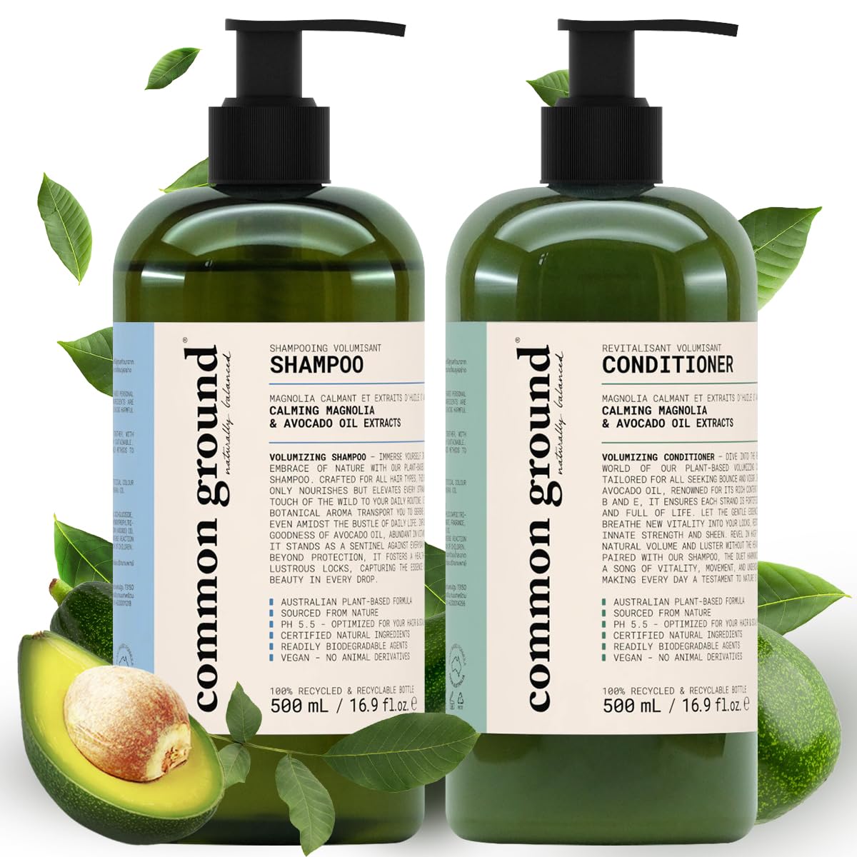 Volumizing Avocado Shampoo & Conditioner Set