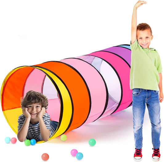 Colorful 27.6 Kids Play Tunnel - Collapsible Fun!