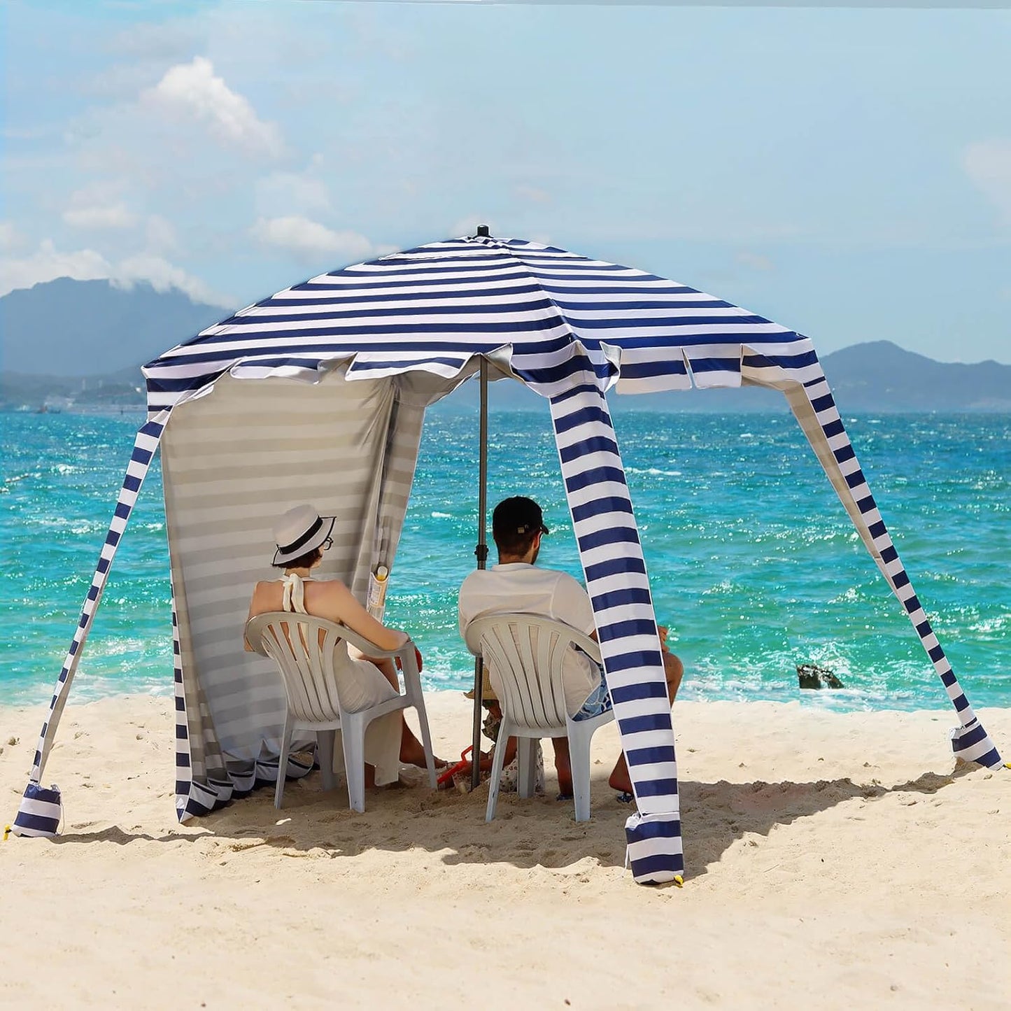 Beach Cabana with UPF 100+ UV Protection for Outdoor Fun