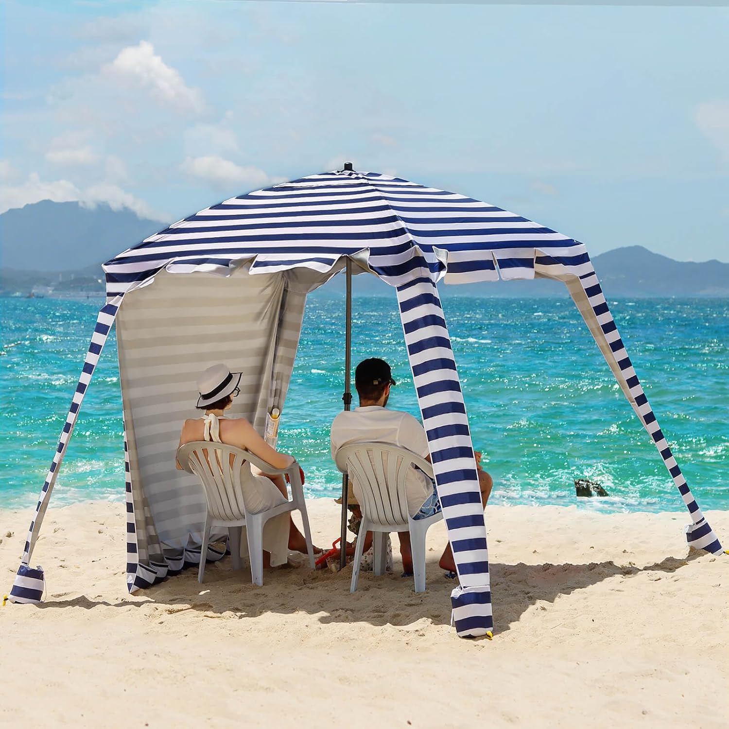 Beach Cabana with UPF 100+ UV Protection for Outdoor Fun