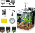 Desktop Betta Small Aquarium 1.25 Gallon Starter Kit - Space-Saving