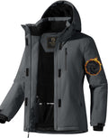 Women Waterproof Ski Snow Jacket Fleece Lined Warm Winter Coat