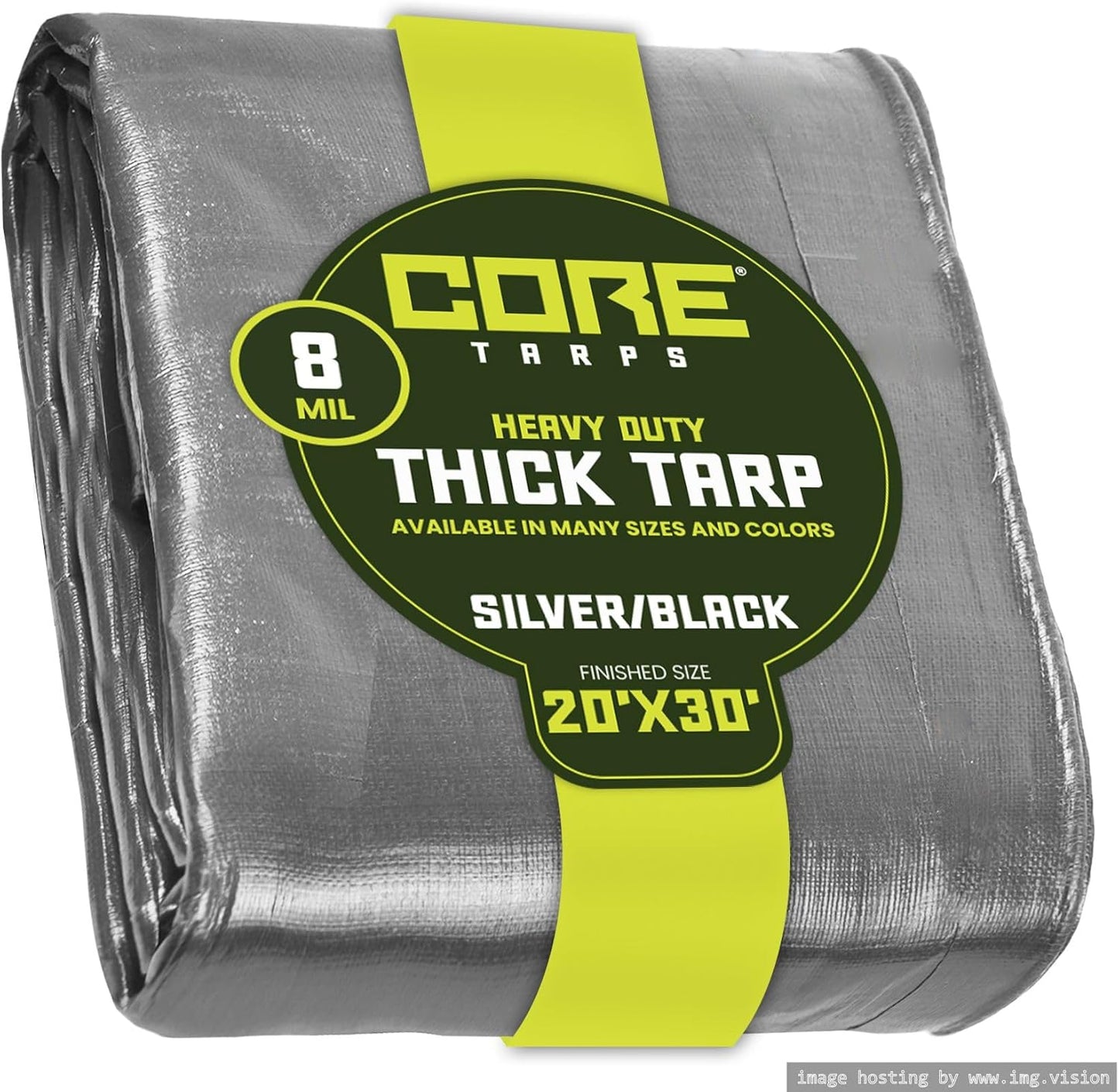 Heavy Duty 8 Mil Tarp Cover for Waterproof and UV Protection