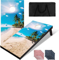 PetGirl Wood Cornhole Boards Set - Portable 4ft Outdoor Toss Game