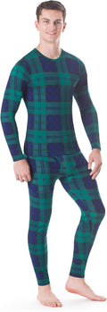 Mens Thermal Underwear Long Johns Set - Stay-Put Fleece Lined