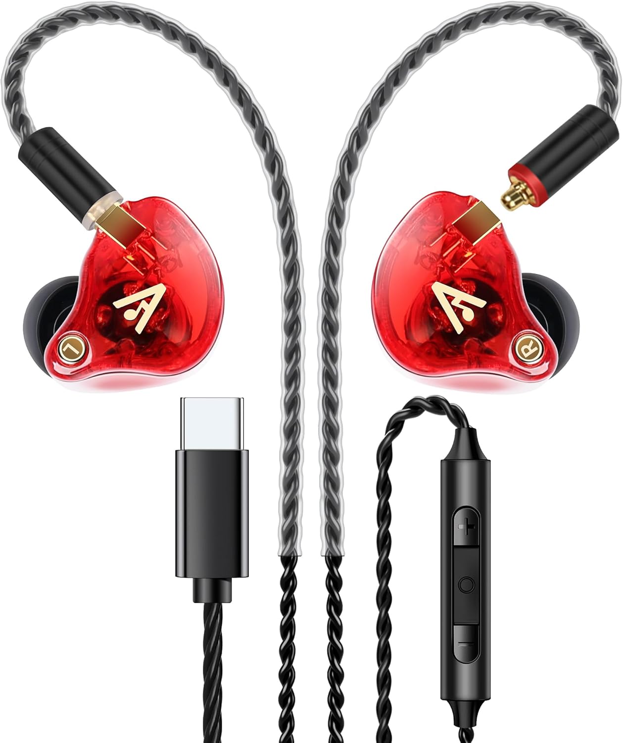 Vibes 202MC USB-C Wired Earbuds for HiFi Sound & Comfort