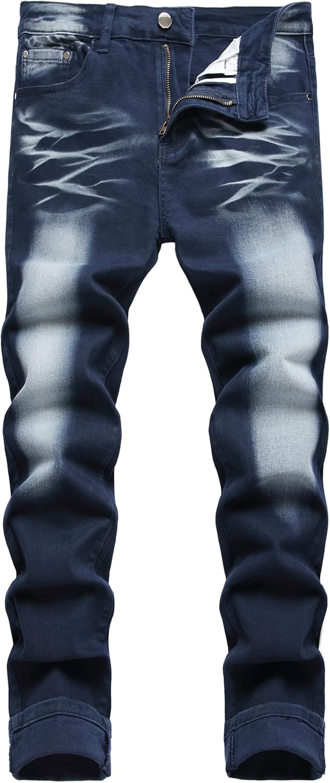 JUNBAOSS Men's Slim Fit Jeans Stretch Ripped Skinny Comfort Fit