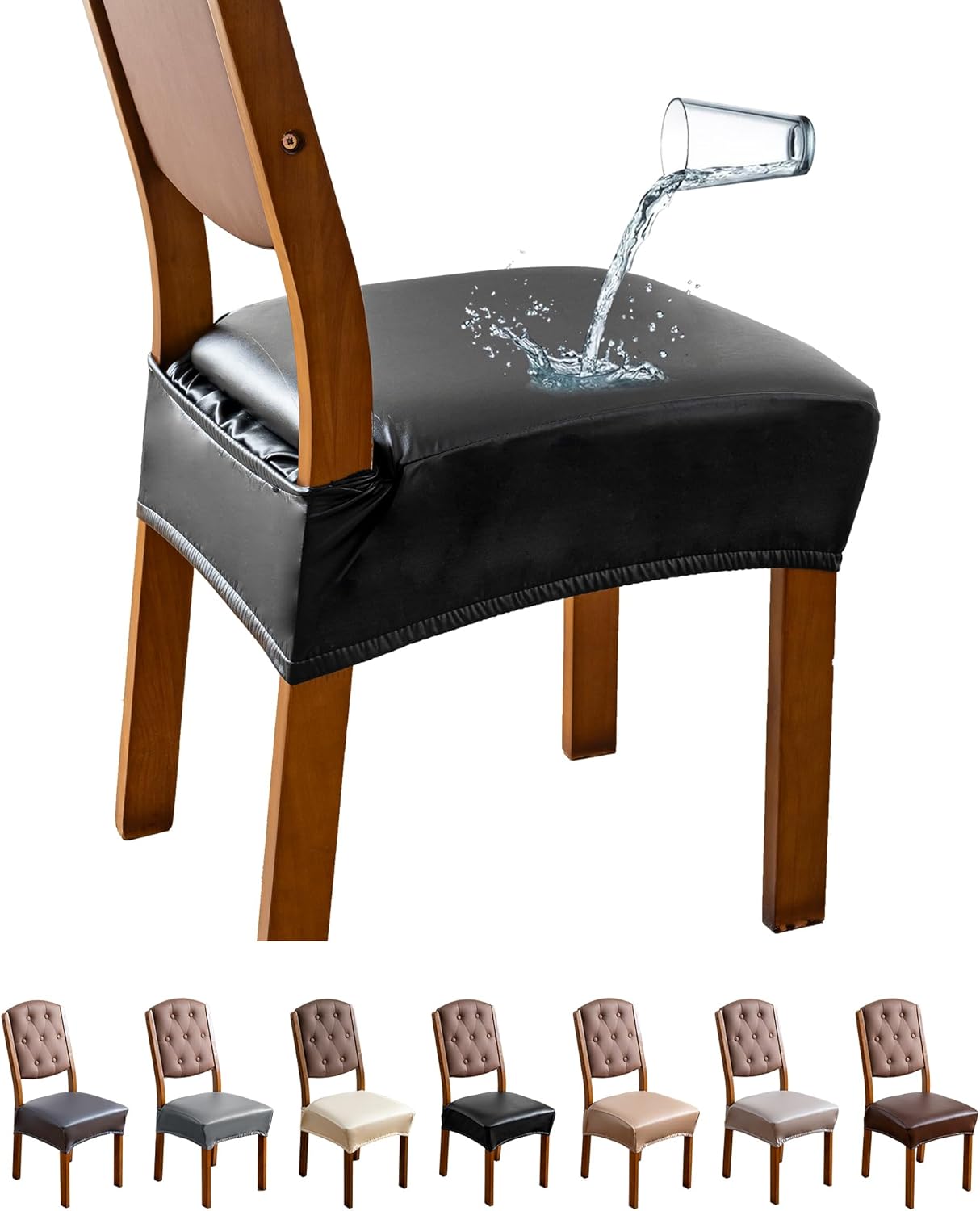 Genina Dining Chair Covers Set of 6 for Stylish Protection