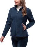 33,000ft Women's Zip Up Fleece Jacket - Warm Lightweight Layer Shoes