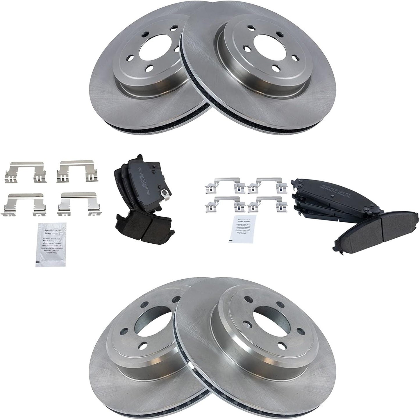 TRQ Brake Pad & Rotor Kit for Chrysler 300 and Dodge Charger