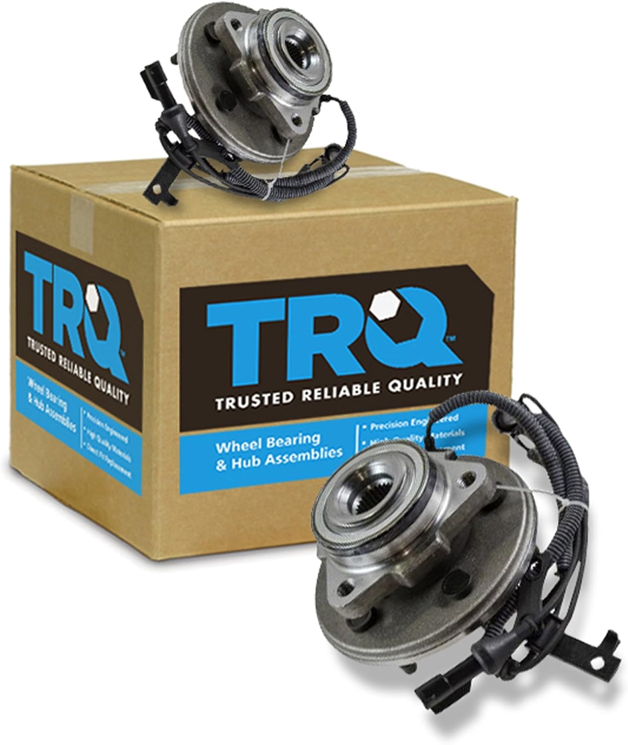 TRQ Front Wheel Bearing & Hub Assembly Set for Ford Explorer