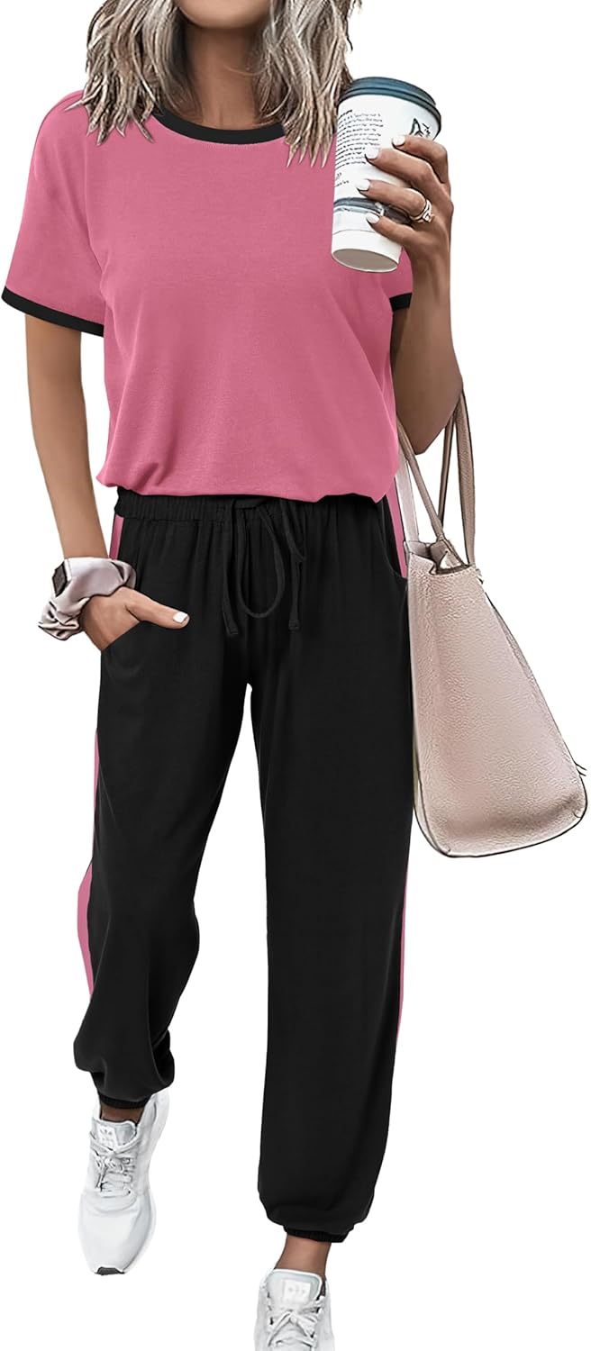 MASCOMODA Womens 2 Piece Outfits for Summer Travel and Lounge
