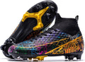 Mens Soccer Cleats Tops Lace-Up Non-Slip Spikes - Outdoor AG/FG Boots