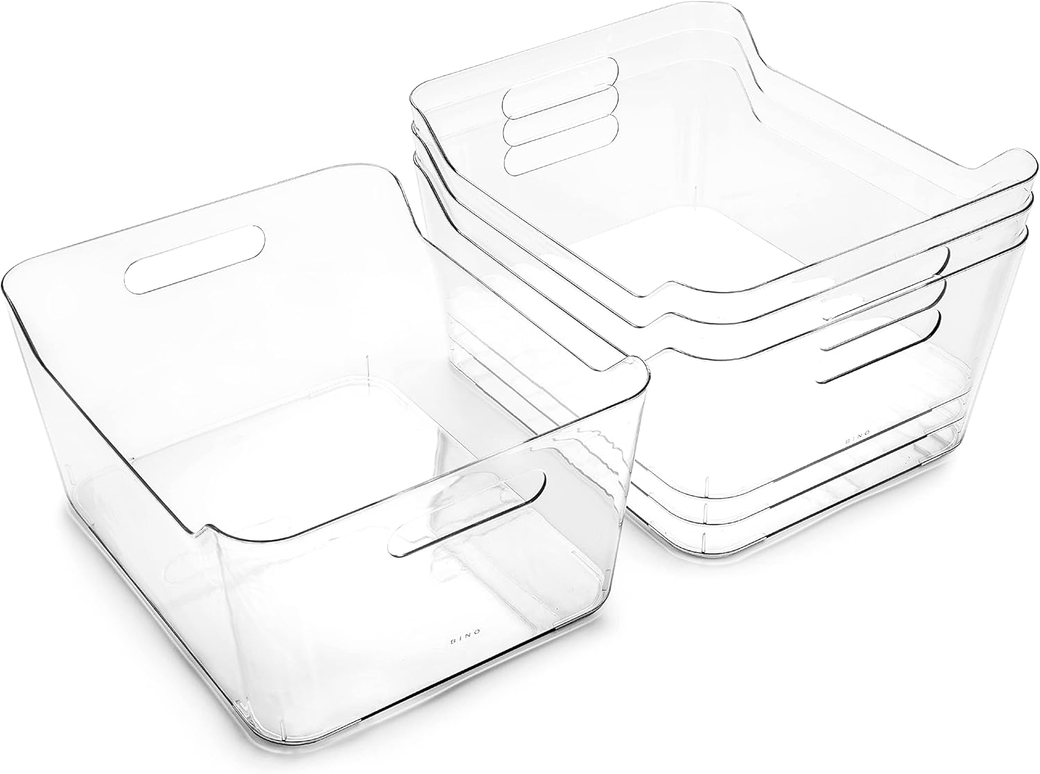 X-Large Plastic Organizer Bins for Home & Kitchen Storage