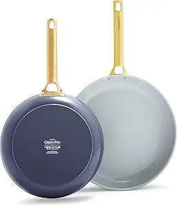 GreenPan Reserve Healthy Ceramic Nonstick Frying Pan Set 8in 10