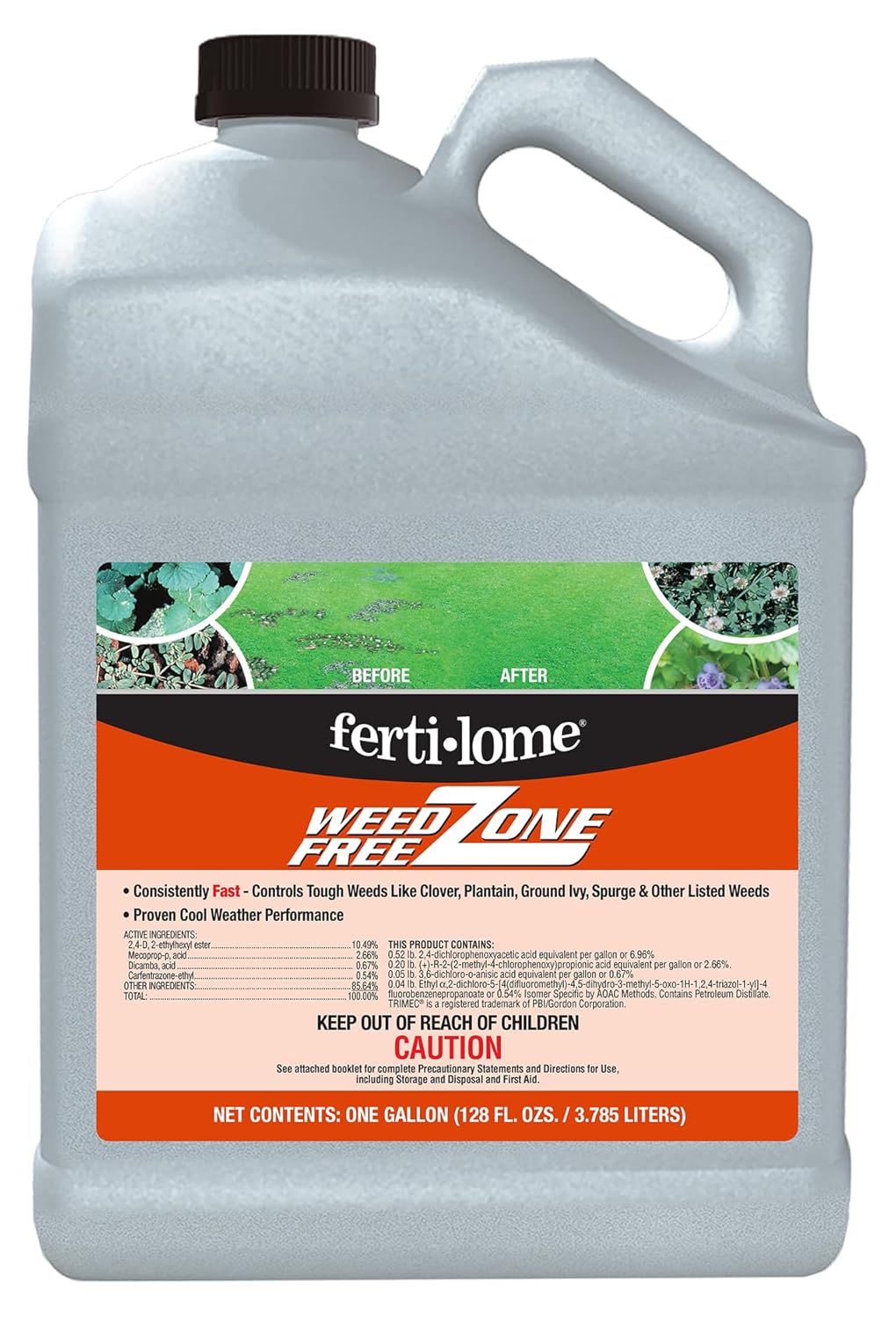 Fertilome Weed Free Zone 1 gal - Effective Broadleaf Weed Control