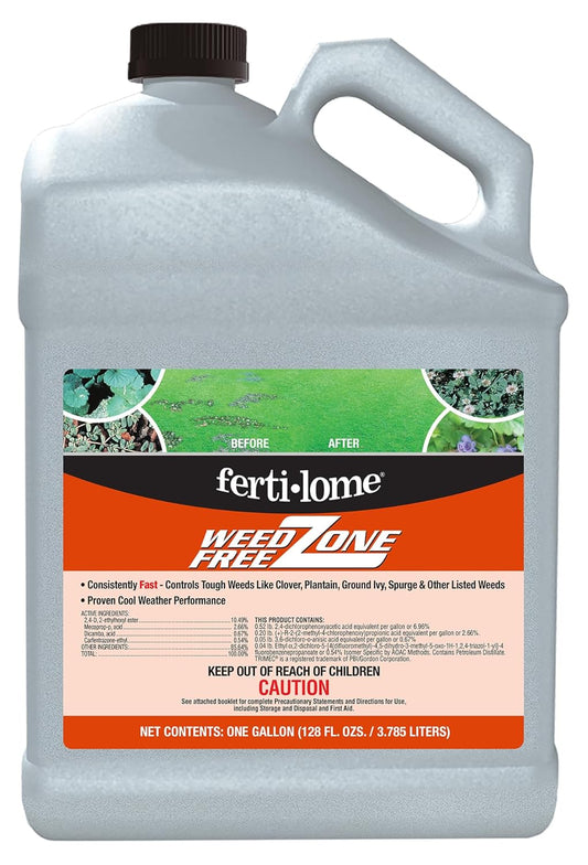 Fertilome Weed Free Zone 1 gal - Effective Broadleaf Weed Control