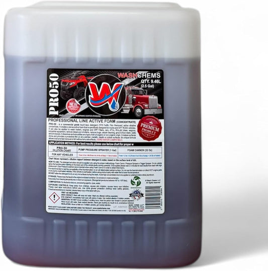 Wash Chems Pro50 Touchless Car Wash Detergent Soap Concentrate