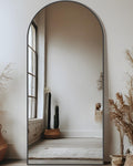 Full Length Mirror 68in x 26in Arched Floor Mirror - Freestanding