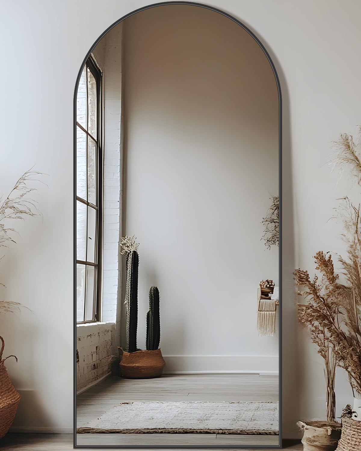 Full Length Mirror with Arched Design for Stylish Reflections