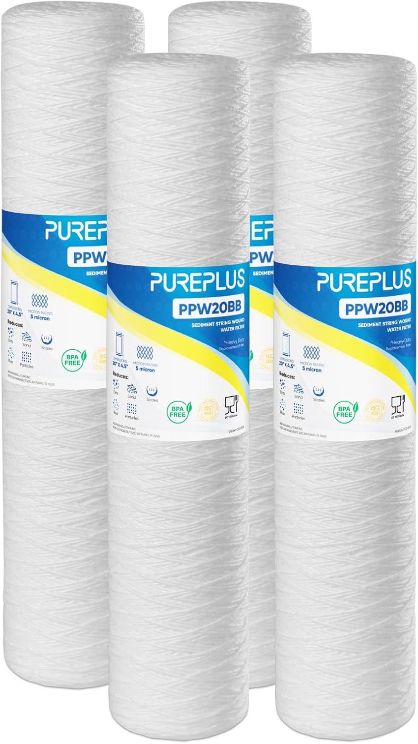 PUREPLUS 5 Micron 4.5in x 20in Whole House Sediment Filter