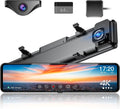 Martalk 4K UHD Mirror Dash Cam: Super Night Vision & Parking Assist