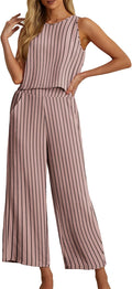 Women's Summer 2 Piece Outfits Set - Lightweight Chic Separates