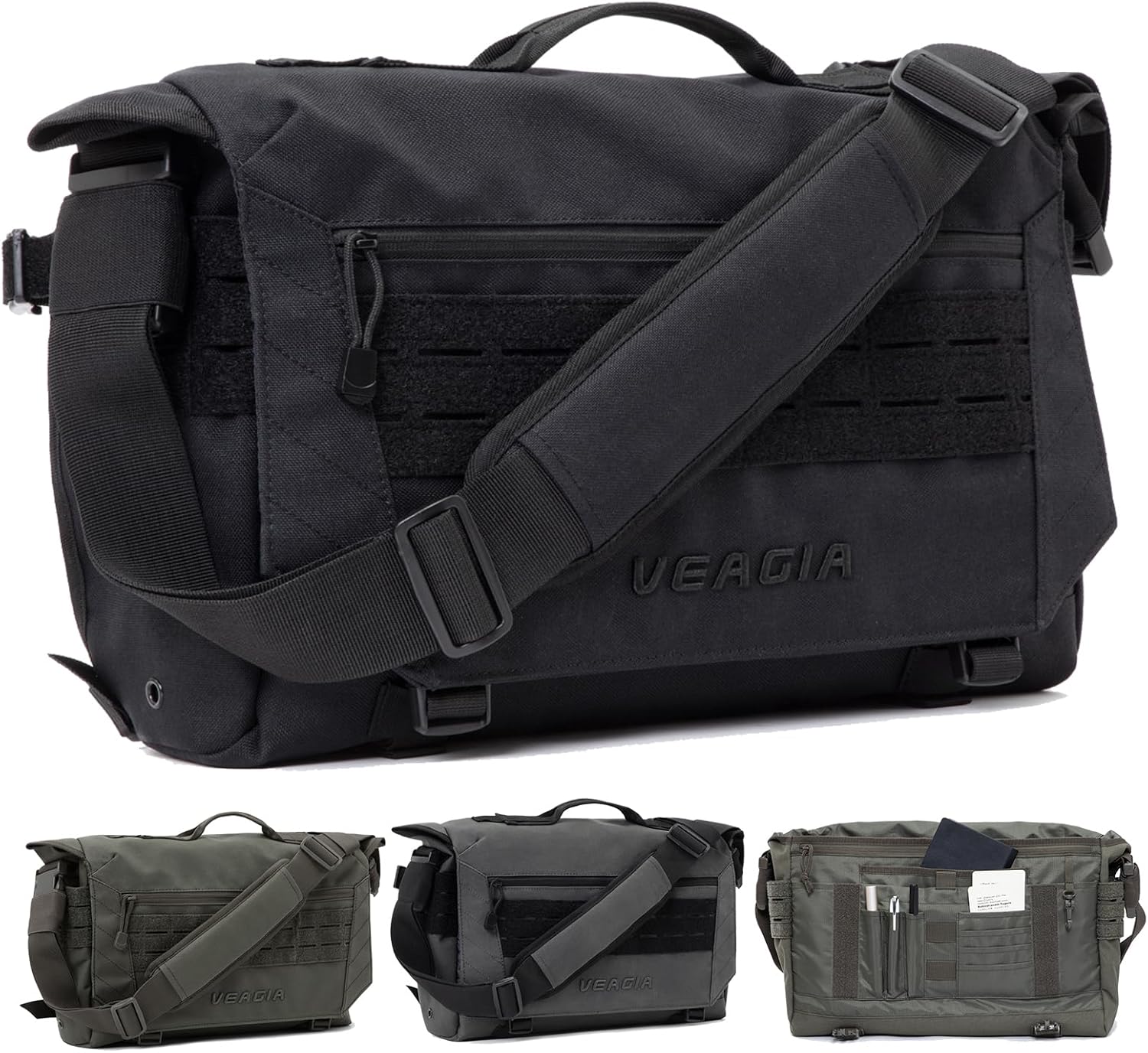 VEAGIA Tactical Messenger Bag for Laptops and Everyday Use