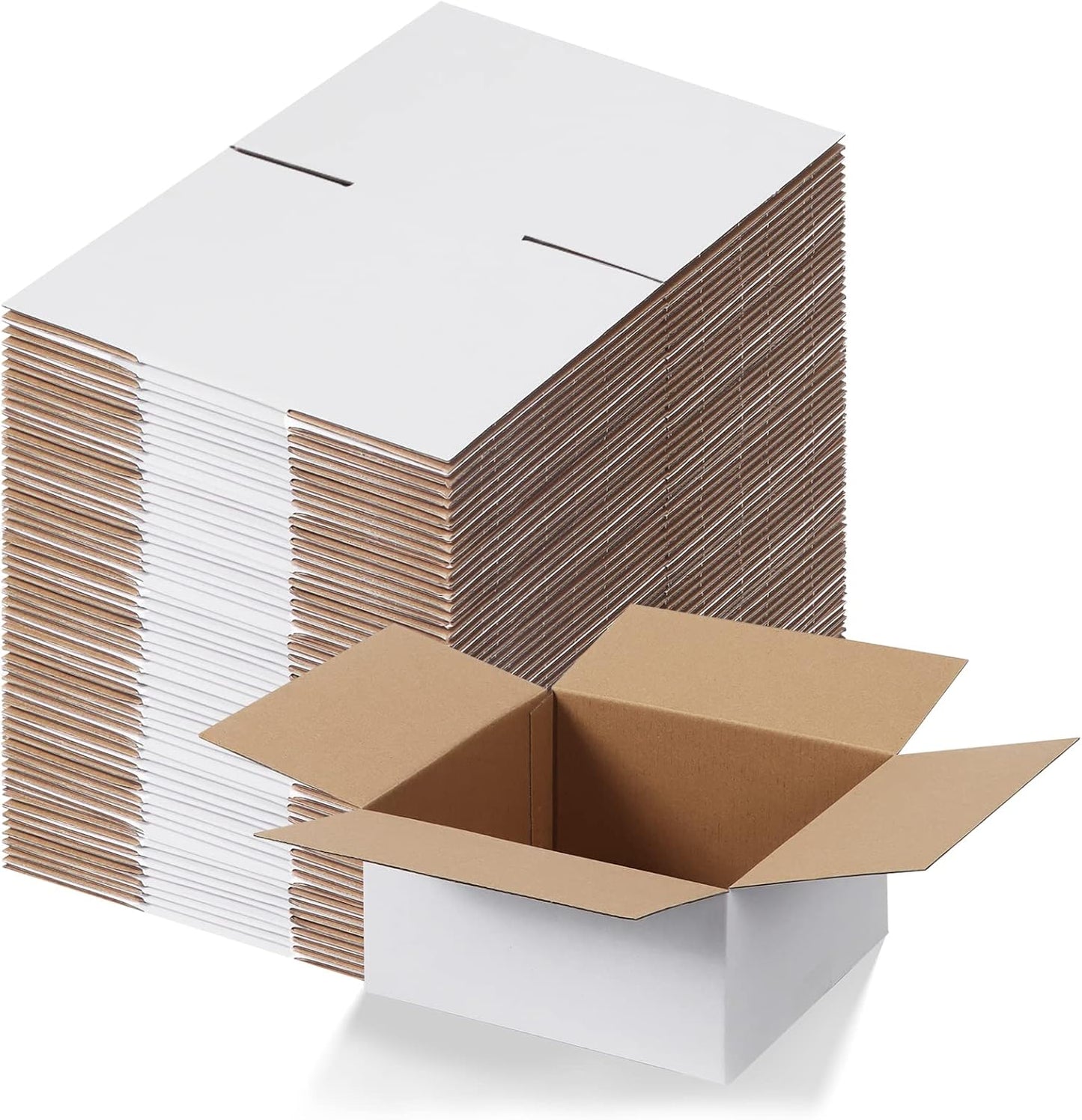 Calenzana 8x8x4 Shipping Boxes Set of 40 for Safe Mailing
