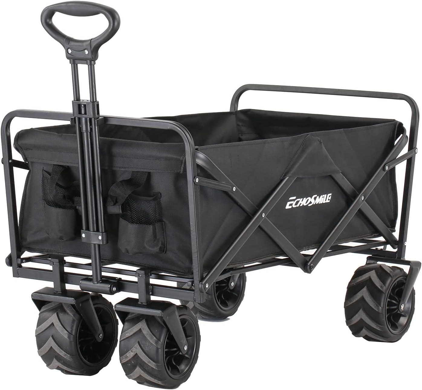 EchoSmile Collapsible Wagon: 350 lbs Capacity & All-Terrain Performance