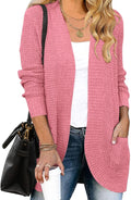 ZESICA Women's Long Sleeve Open Front Knit Cardigan - Soft Cocoon