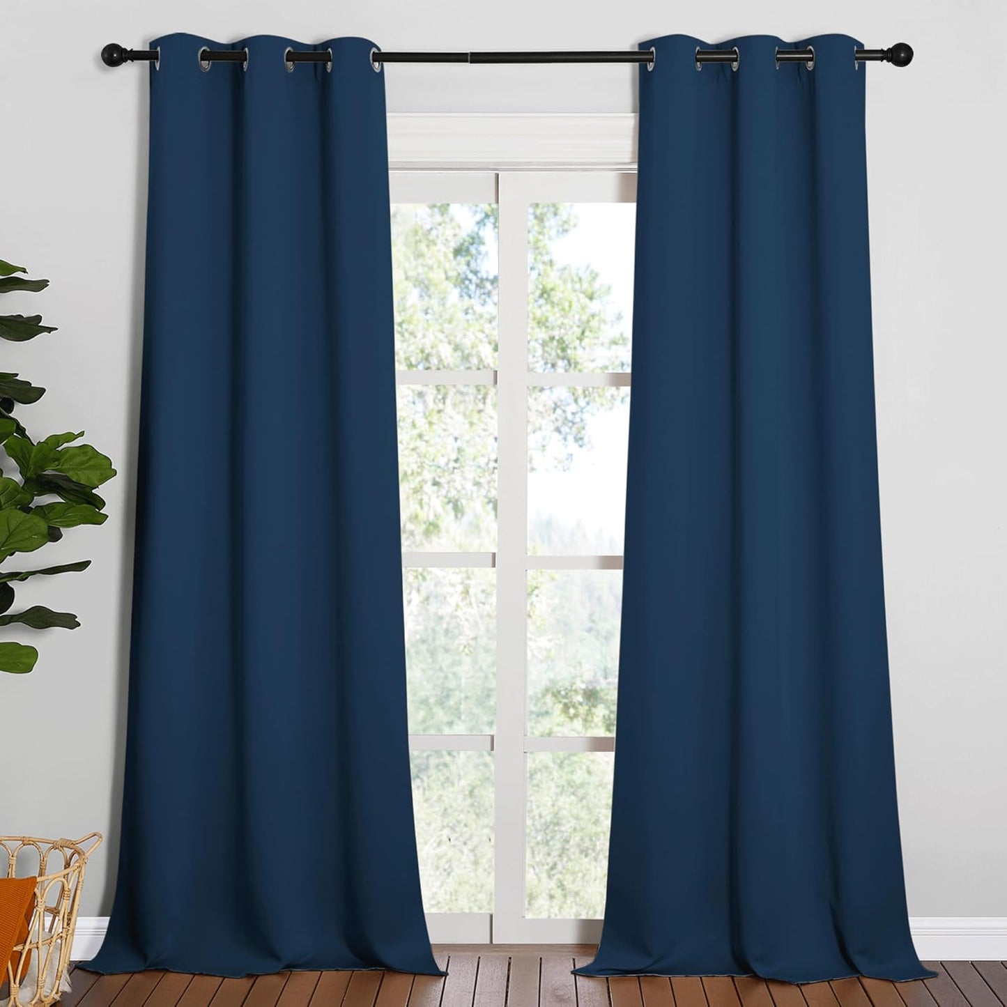 NICETOWN Patio Glass Door Blackout Curtains for Privacy and Style