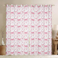 Pink Bow Blackout Curtains 42x84 in - Cute Ribbon Bowknot Window