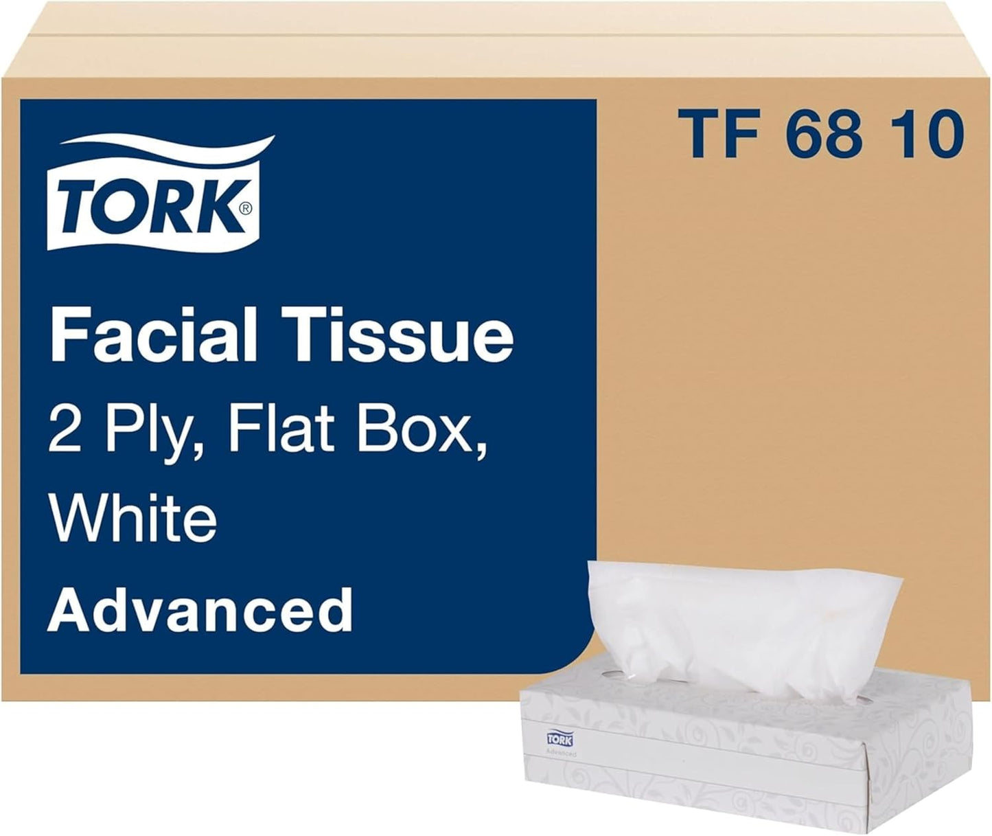 Tork Advanced Facial Tissue 2-Ply Soft Gentle 30 Boxes 100 Tissues
