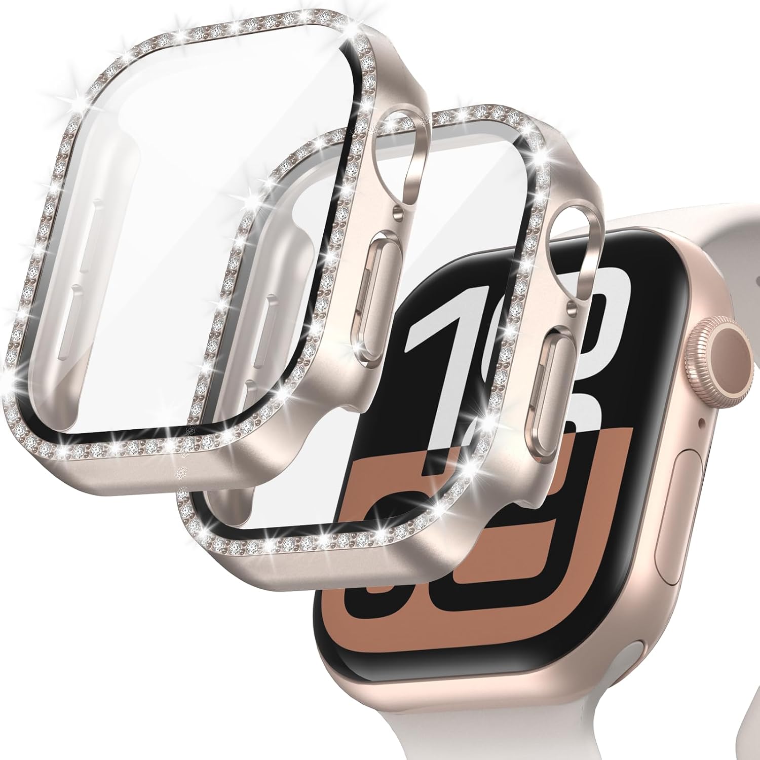 Sparkling Rhinestone Apple Watch 10 Case
