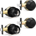 Probrico Black Keyed Alike Entry Knobs and Deadbolts 2 Pack - Keyed