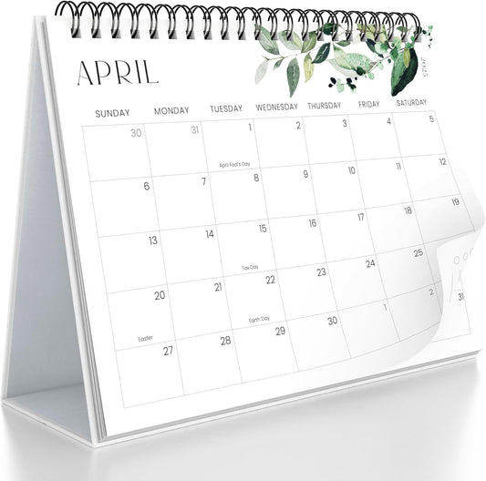 ZICOTO Small Desk Calendar - Organize in Style!