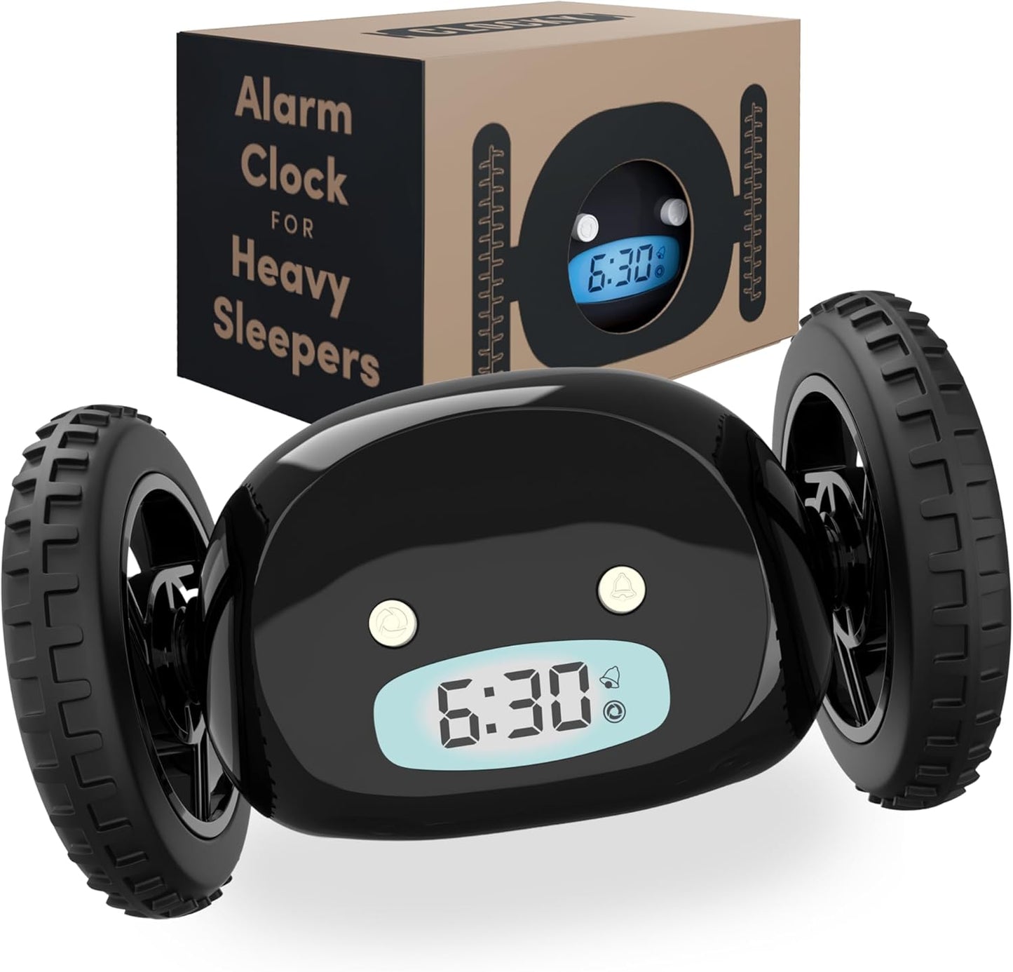 CLOCKY Extra Loud Alarm Clock for Heavy Sleepers on Wheels