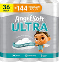 Angel Soft Ultra Toilet Paper: 36 Mega Rolls for Comfort