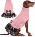 Dog Sweater Pullover for Large Dogs - Warm Turtleneck Sweater Dress