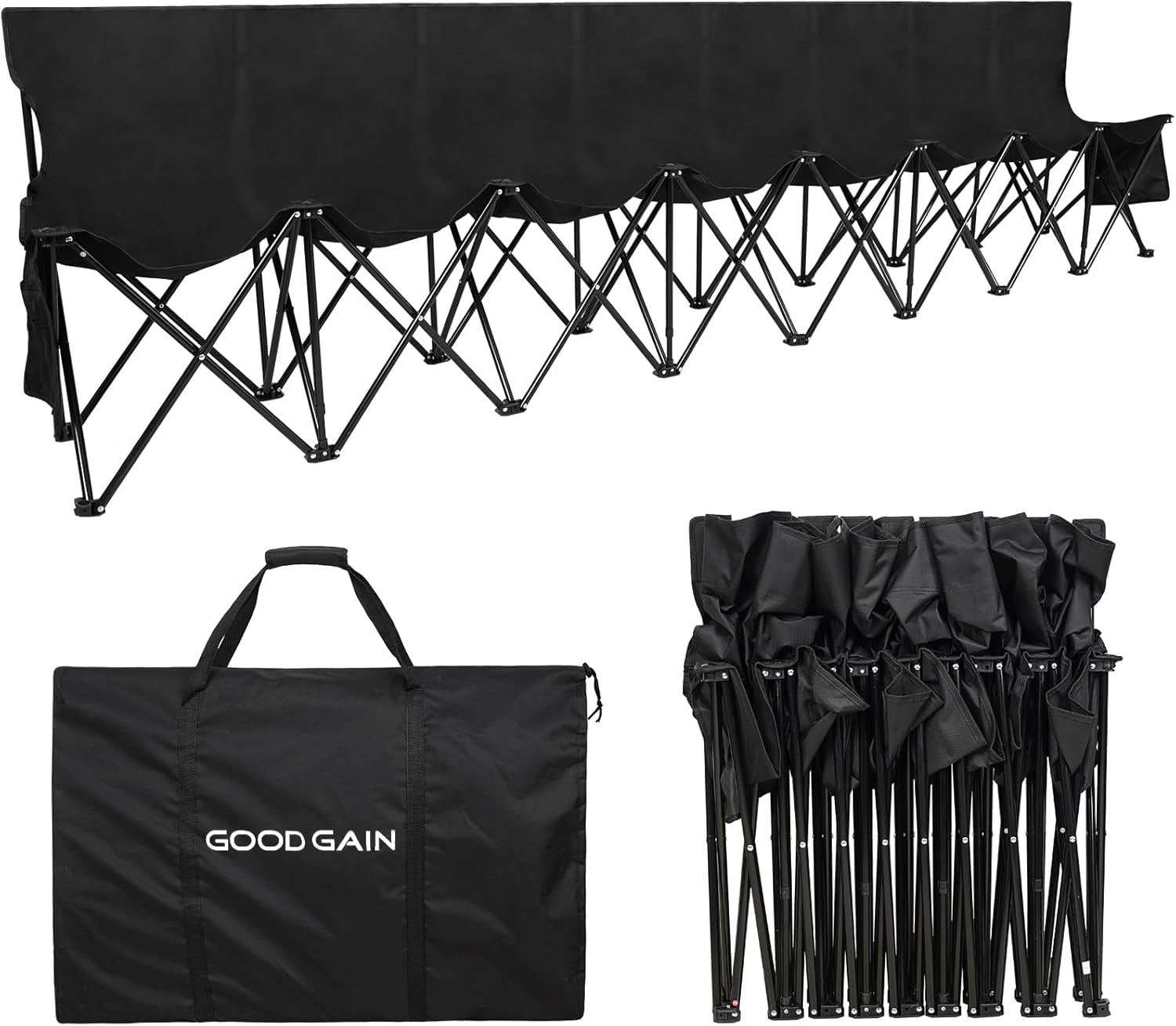 Portable Soccer Bench for 8 Seats - Comfortable Team Seating