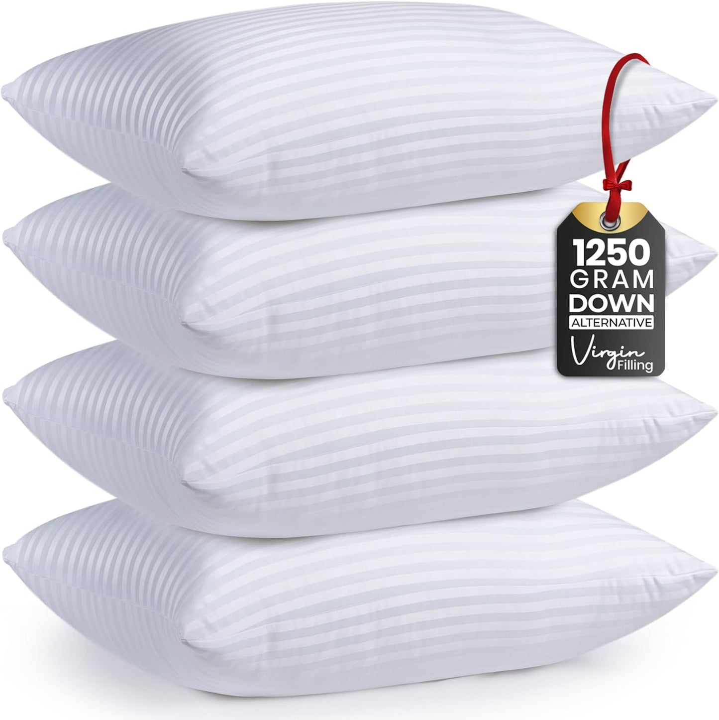 Premium Soft Hotel Pillows King Size Set of 4 for All Sleepers