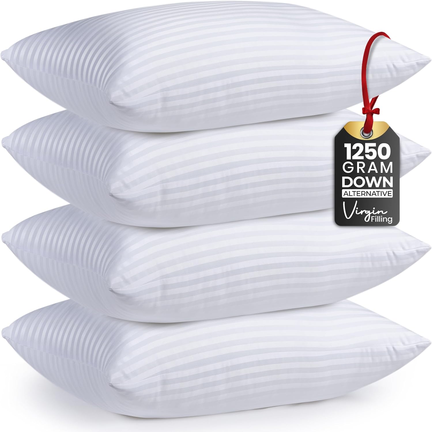 Premium Soft Hotel Pillows King Size Set of 4 for All Sleepers