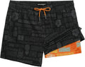 5in Mens Swim Trunks with Compression Liner - Quick Dry 2-in-1