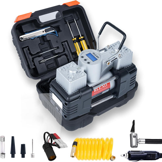 Rleao 150PSI Portable Air Compressor Kit