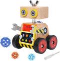 Robot Building Toy Wooden Little Robot Assembly Kit - STEM Craft