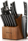 Knife Set 17-Piece Kitchen Knife Set with Acacia Block - Durable